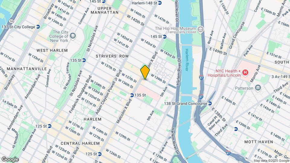 66 W 138th St Map and Location Details