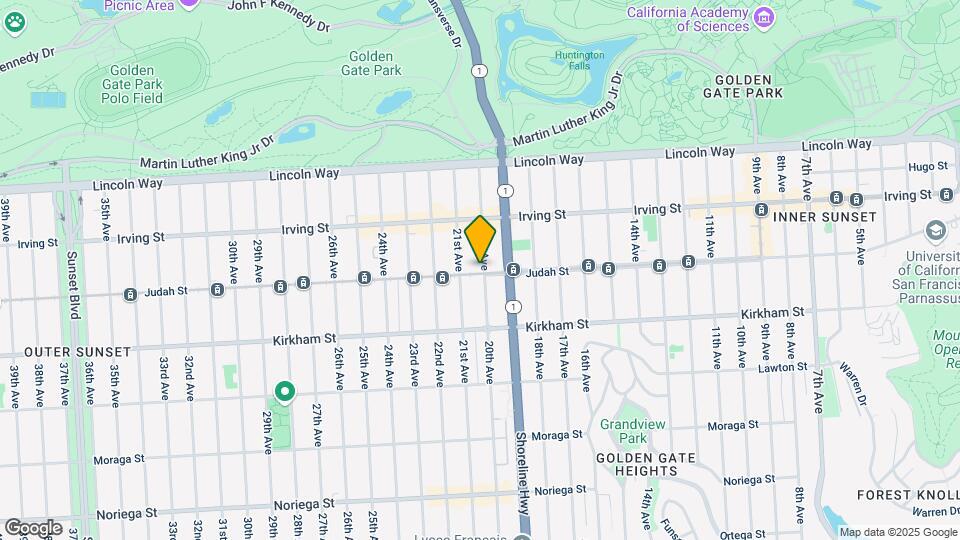 1500 Judah St Map and Location Details