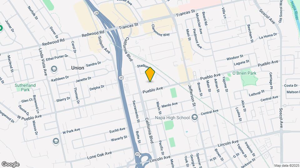 1624 Pueblo Ave Mapa y Detalles de la Ubicación