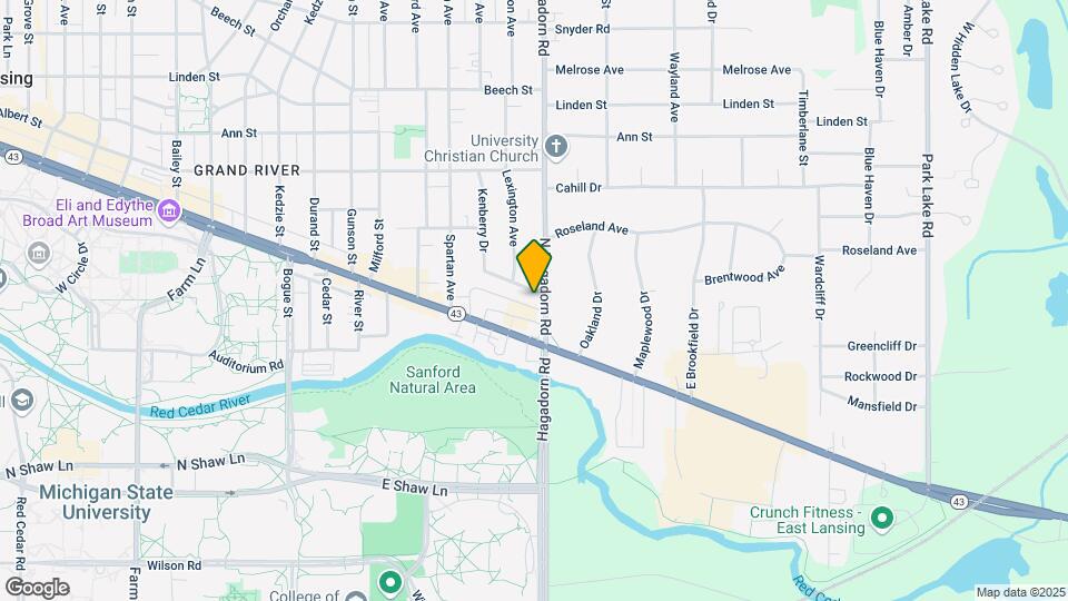 125 N Hagadorn Rd Mapa y Detalles de la Ubicación