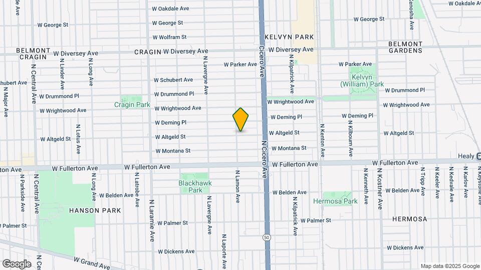 4408 W Altgeld St Map and Location Details