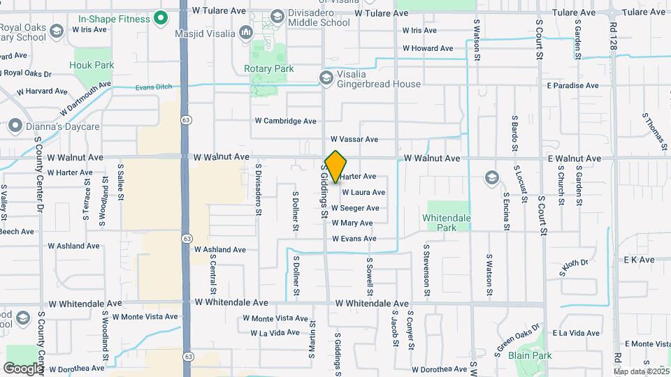 2135 S Oak Park St Map and Location Details