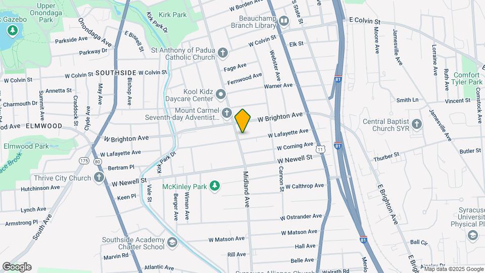 282 W Lafayette Ave Map and Location Details