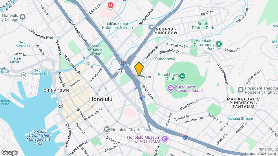 216A Iolani Ave Map and Location Details
