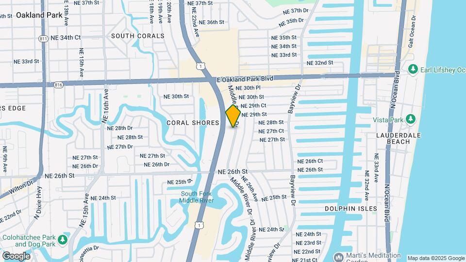 Middle River Apartments Mapa y Detalles de la Ubicación