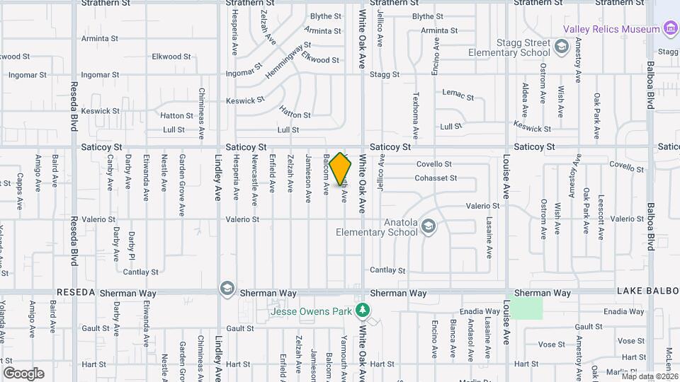 7445 Yarmouth Ave Map and Location Details