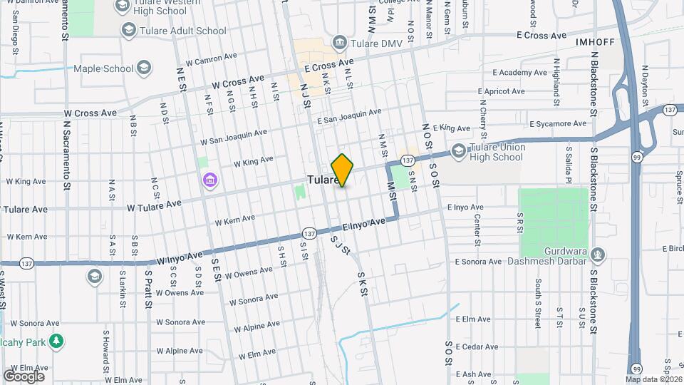 147 S K St Mapa y Detalles de la Ubicación