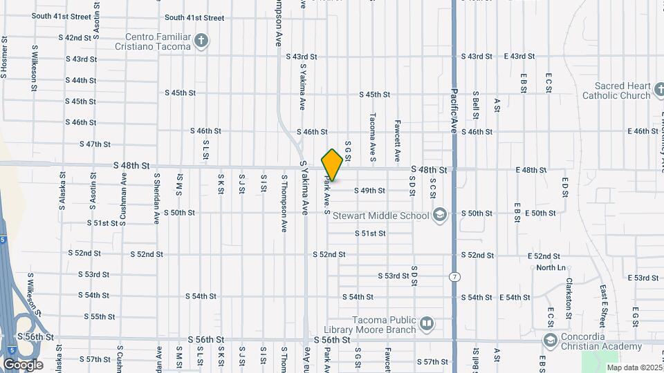 731 S 49th St Map and Location Details