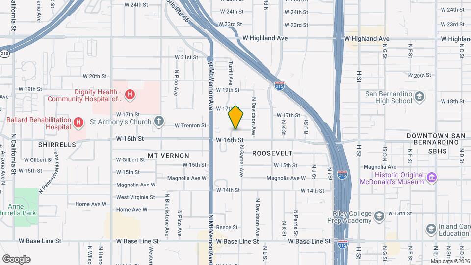 1221 Cummings Way Mapa y Detalles de la Ubicación