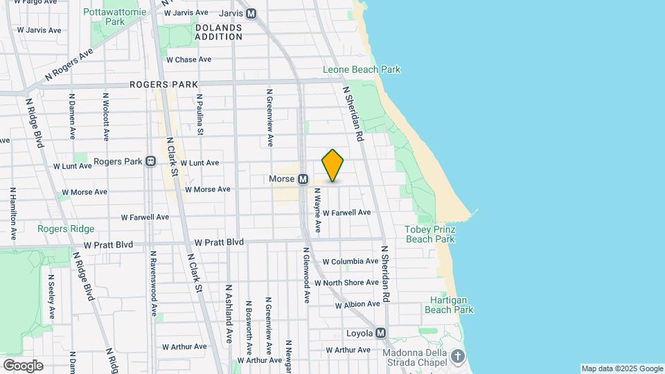 1307 W Morse Ave Map and Location Details