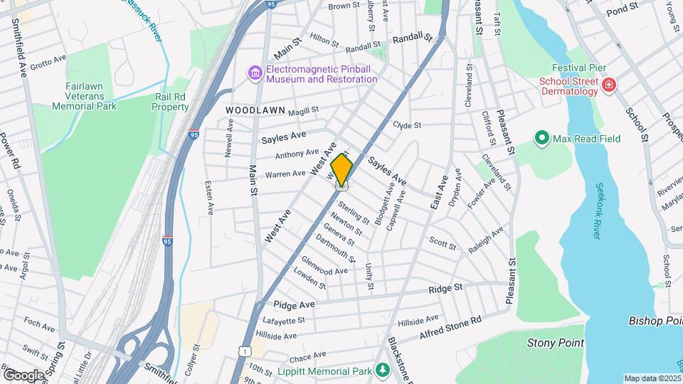 438 Pawtucket Ave Map and Location Details