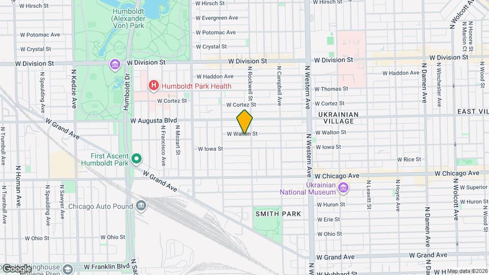 2613 W Walton St Map and Location Details