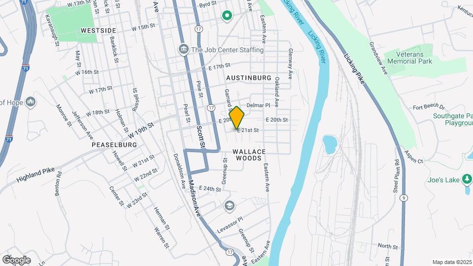 301 E 21st St Map and Location Details