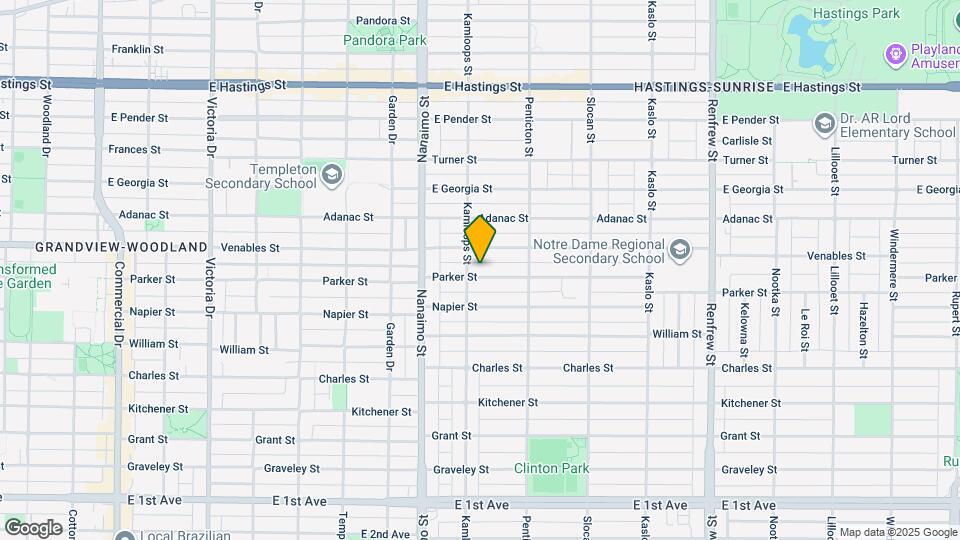 2521 Parker St Map and Location Details
