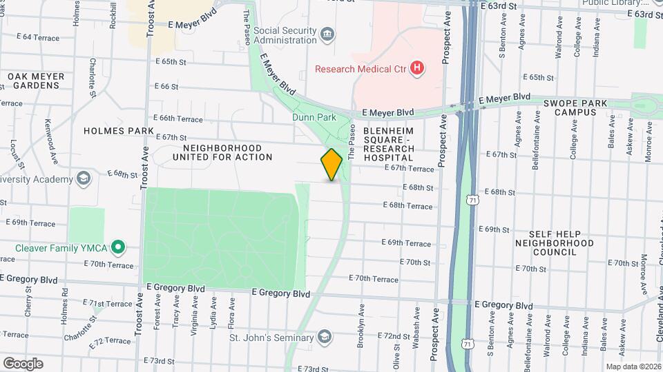 1849 E 68th St Map and Location Details