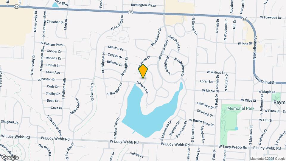 1018 Silver Lake Dr Map and Location Details