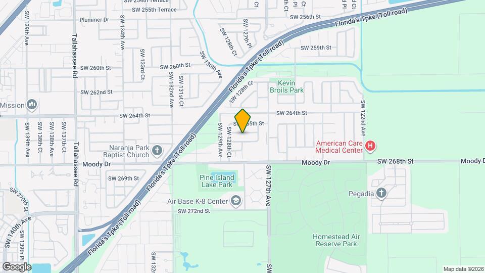 12752 SW 265th Terrace Map and Location Details