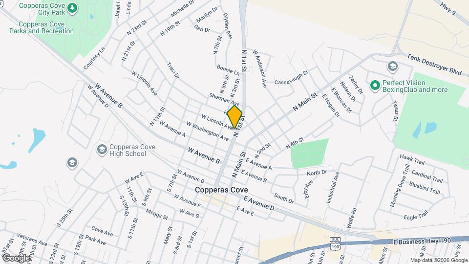 511 N 1st St Map and Location Details