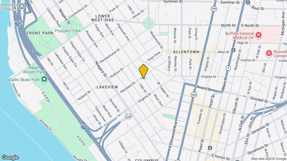 120 West Ave Map and Location Details