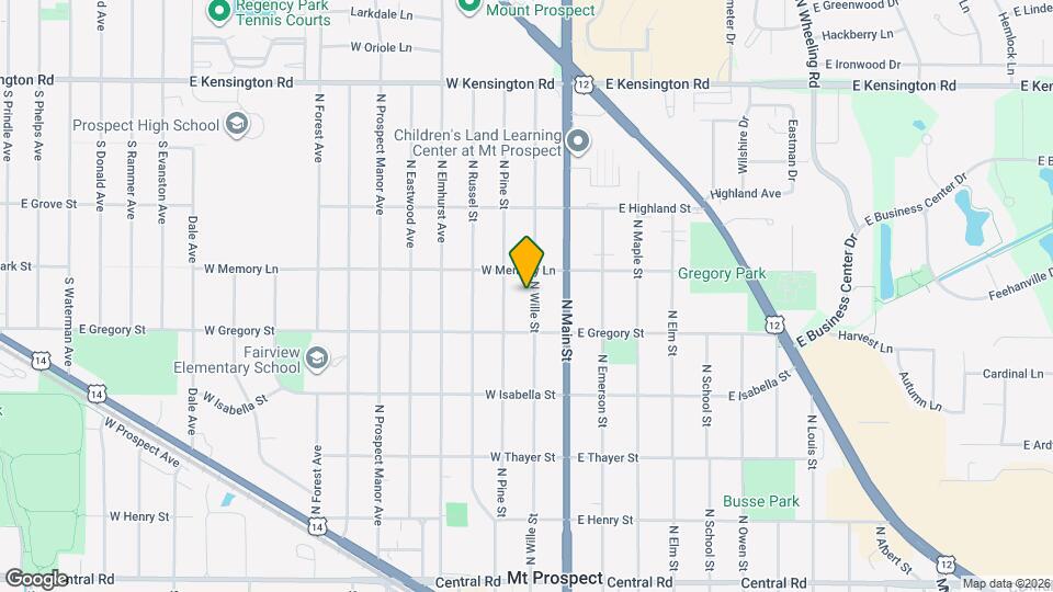 412 N Wille St Map and Location Details