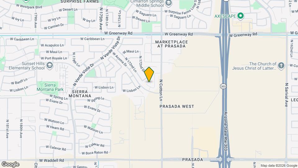 17186 W Lisbon Ln Map and Location Details