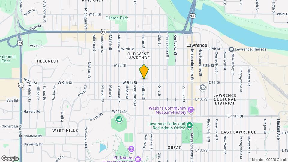 846 Indiana St Map and Location Details