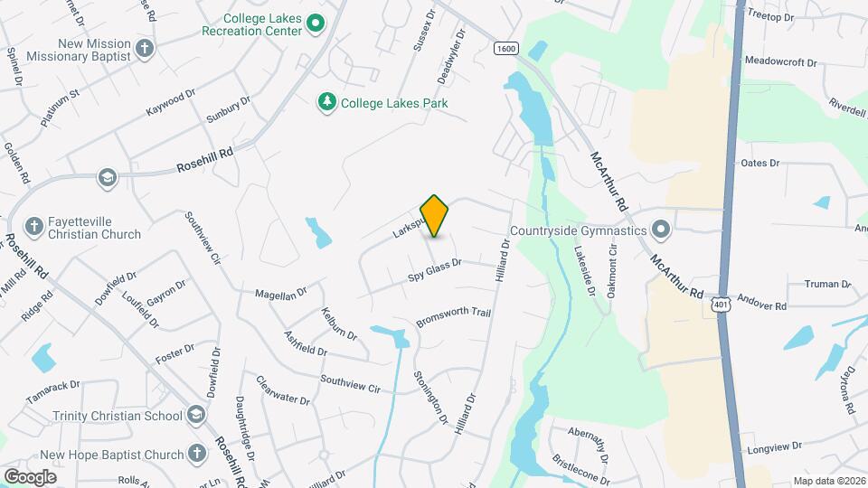 4016 Bankside Dr Map and Location Details