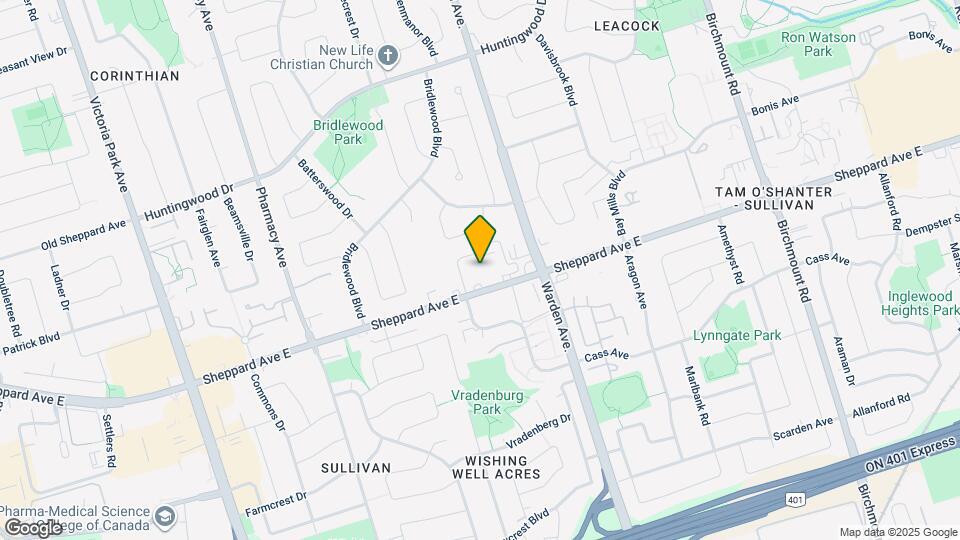 3270 Sheppard Ave E Map and Location Details