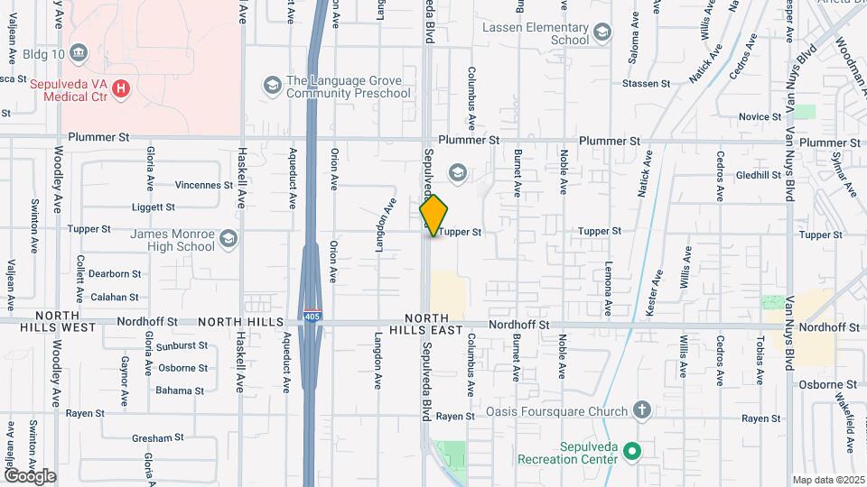 Sepulveda Landmark Mapa y Detalles de la Ubicación