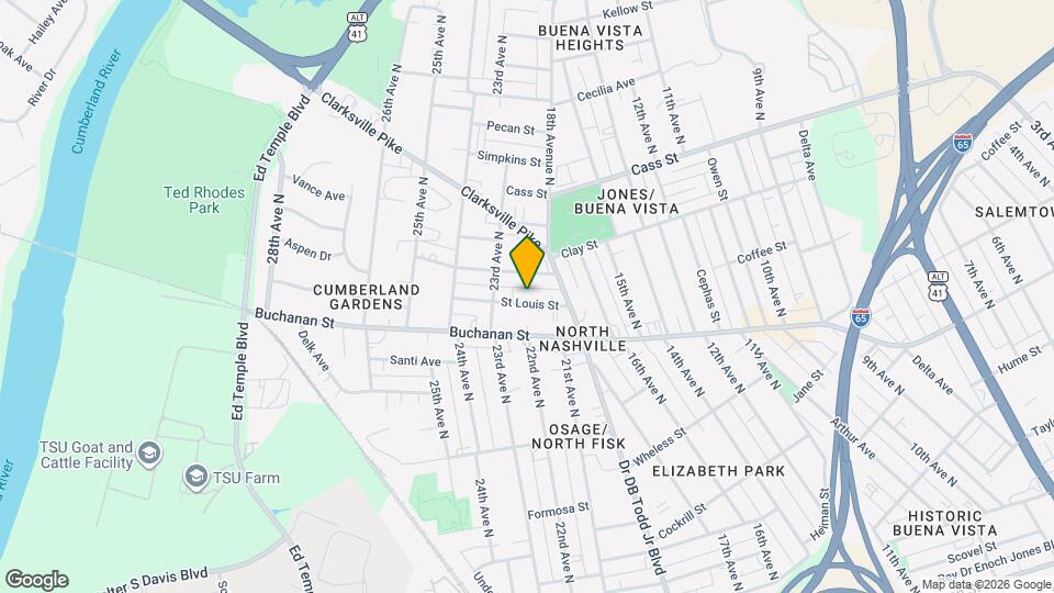 1720 St Louis St Mapa y Detalles de la Ubicación