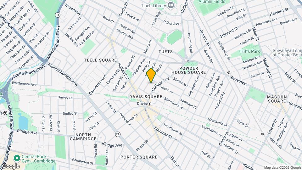 54 College Ave, Unit 1 Map and Location Details