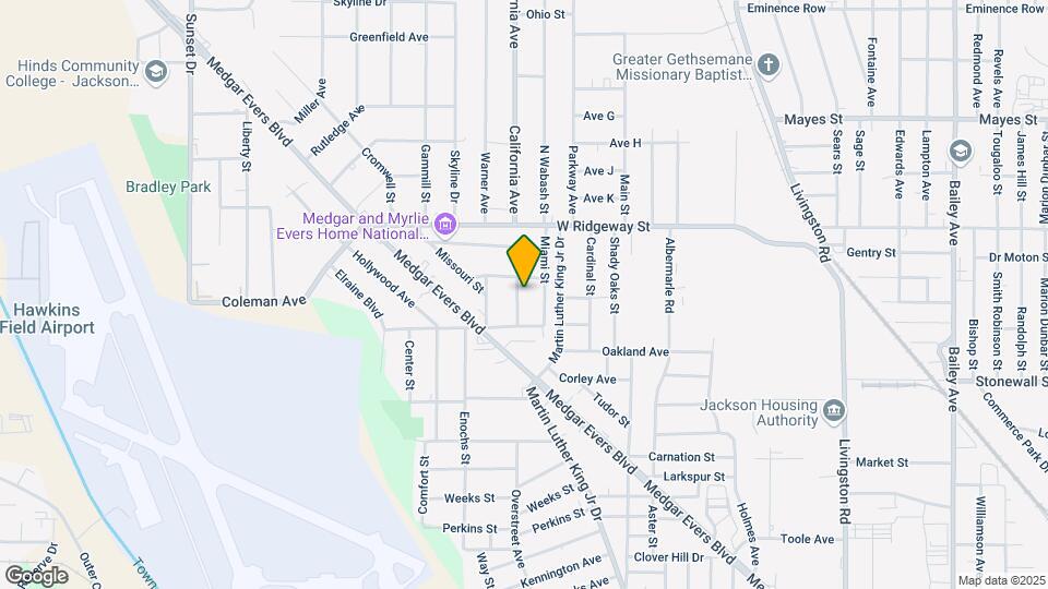 3438 Midlawn St Map and Location Details