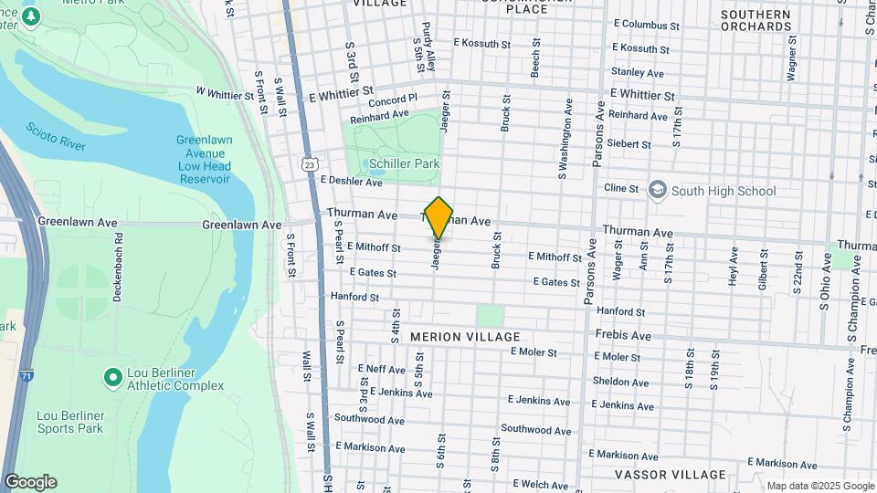 1176 Jaeger St Mapa y Detalles de la Ubicación