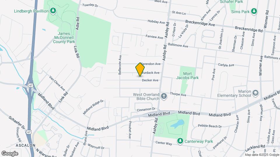 10567 Decker Ave Map and Location Details