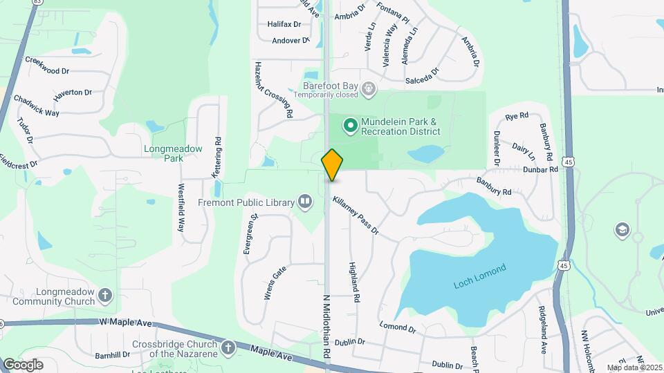 1245 N Midlothian Rd Map and Location Details