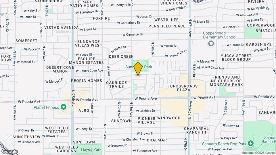 7038 W Mercer Ln Mapa y Detalles de la Ubicación