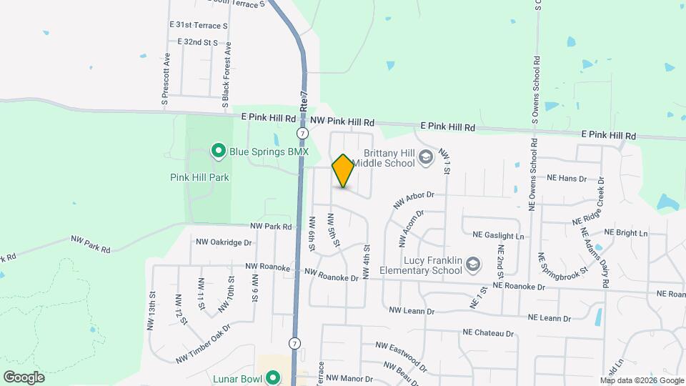 410 NW Nottingham Ln Map and Location Details