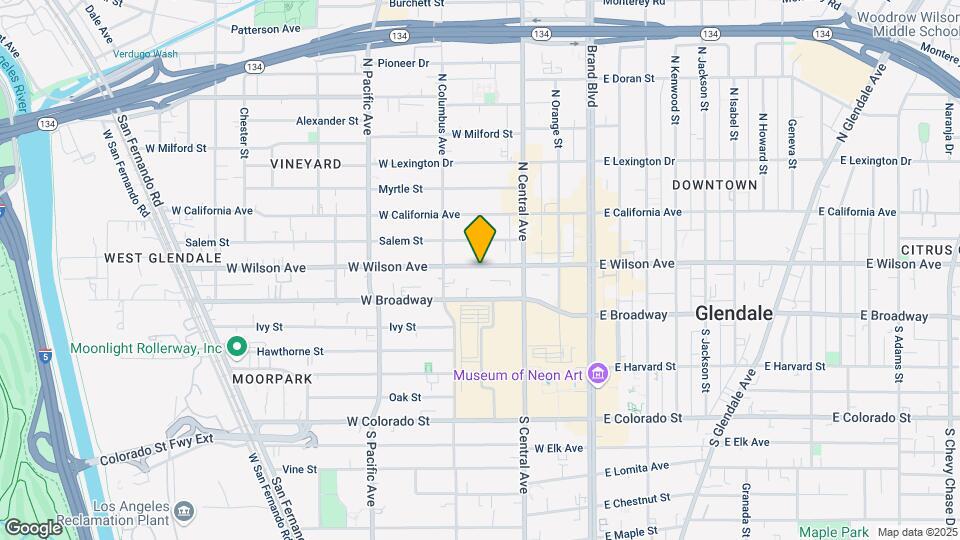 344 W Wilson Ave Map and Location Details
