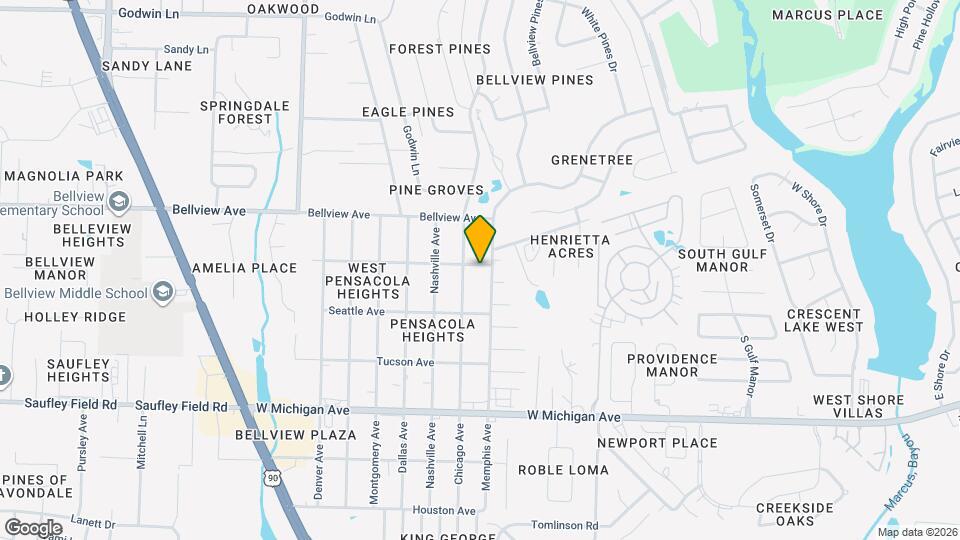 2707 Tupelo Ave Map and Location Details