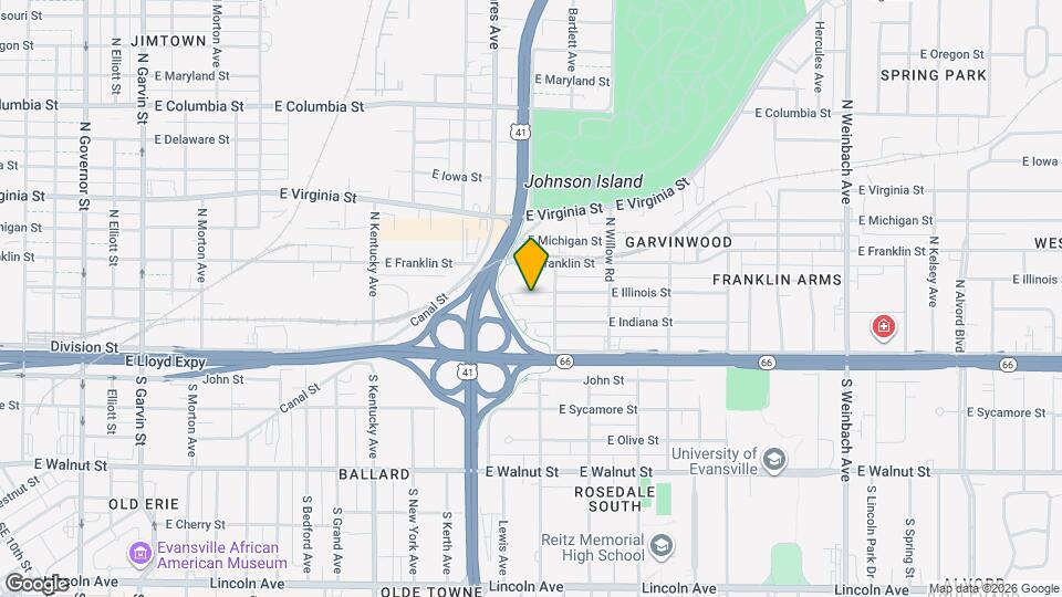 1231 E Illinois St Map and Location Details