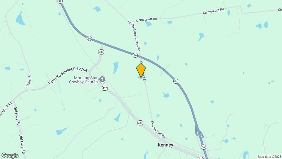 1327 Kenney Hall Rd Map and Location Details