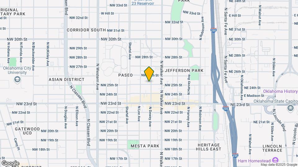 611 NW 25th St Map and Location Details