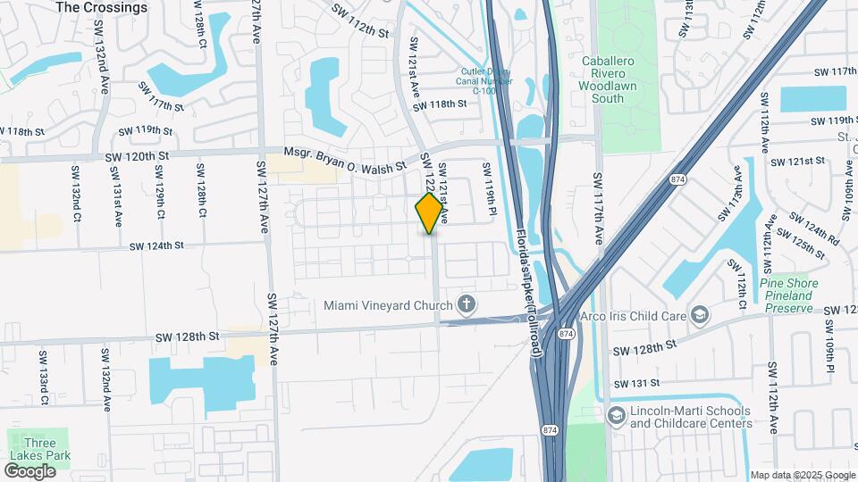 12433 SW 122nd Ct Mapa y Detalles de la Ubicación