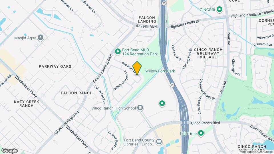 24519 Red Bluff Tr Map and Location Details