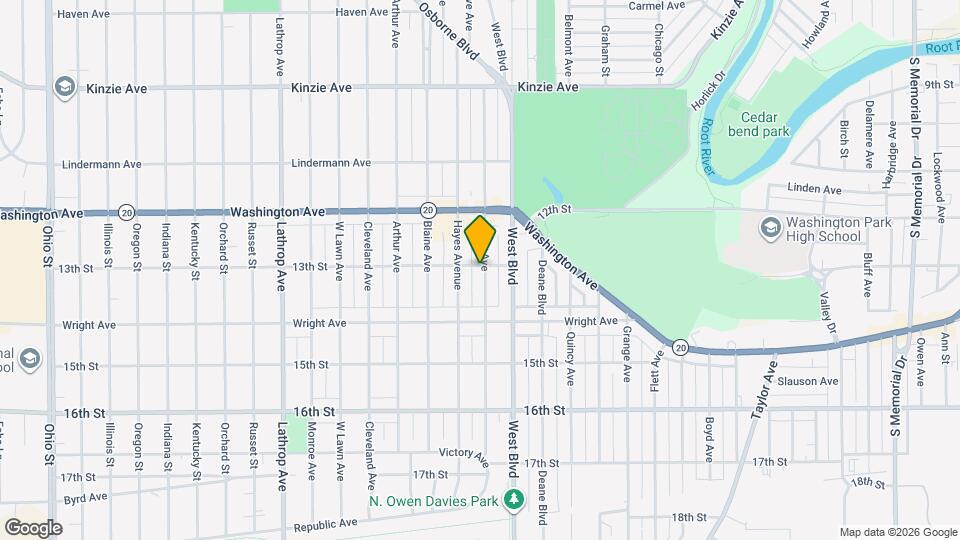1300 Grove Ave, Unit Lower Mapa y Detalles de la Ubicación