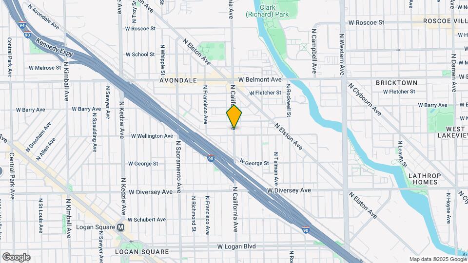 3007 N California Ave Map and Location Details