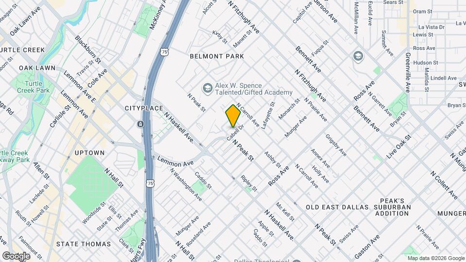 4315 Cabell Dr Map and Location Details