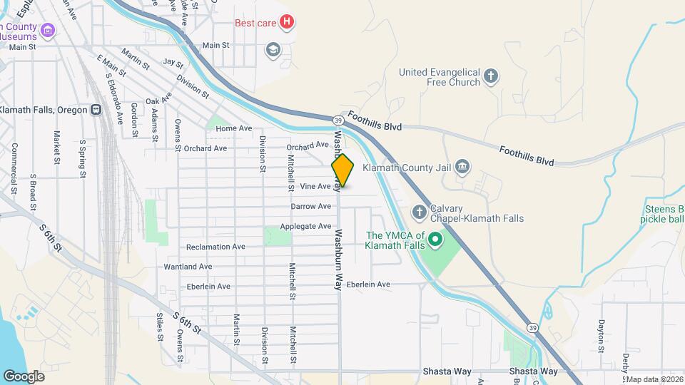 807 Washburn Way Map and Location Details