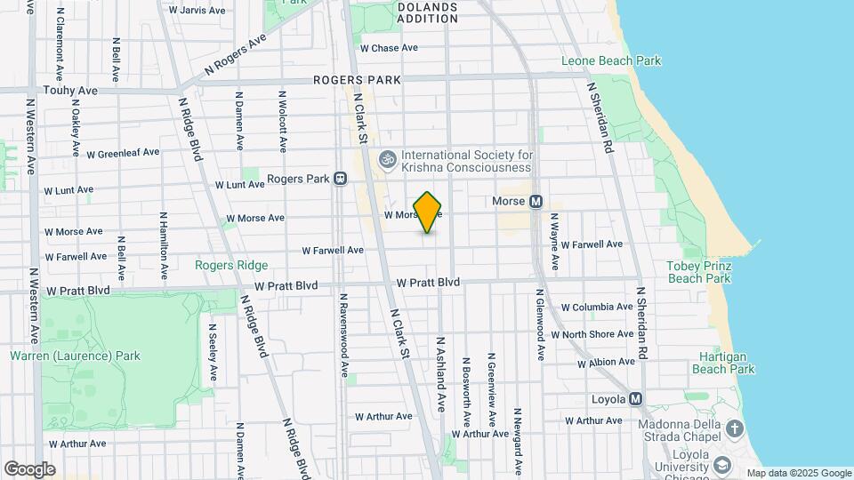 1624 W Farwell Ave Map and Location Details