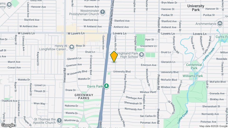 4516 Emerson Ave Map and Location Details